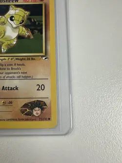 Brock’s Sandshrew 1st edition Gym Heroes 71/132 WOTC vintage Pokemon - Image 5