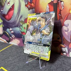 Pokemon Lucario and Melmetal GX SM Unbroken Bonds Card 120/214 M/NM Tag Team - Image 2