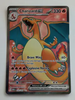 Charizard Ex 183/165 - Ultra Rare Scarlet and Violet 151 Pokemon TCG VLP - Image 1