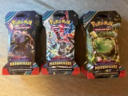 30X Pokemon Factory Sealed Twilight Masquerade Sleeved Booster Packs - Image 1