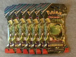 30X Pokemon Factory Sealed Twilight Masquerade Sleeved Booster Packs - Image 5