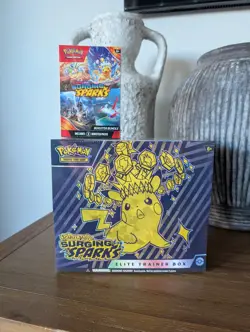 Pokemon TCG Surging Sparks Elite Trainer Box & Booster Bundle Factory Sealed - Image 1