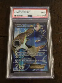 Pokemon XY #142 Blastoise EX Full Art PSA 9 - Image 1