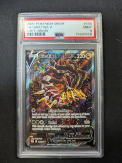 Pokemon Giratina V Lost Origin Full Alt Art #186 PSA 9 Mint 186/196 - Image 1