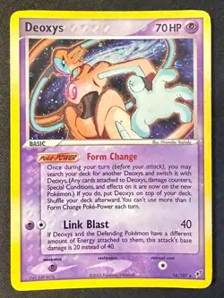 Deoxys SWIRL!! 16/107 2005 EX Deoxys Pokemon Card TCG Nintendo Holo Rare - Lp - Image 1