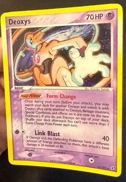 Deoxys SWIRL!! 16/107 2005 EX Deoxys Pokemon Card TCG Nintendo Holo Rare - Lp - Image 2