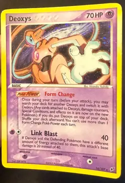 Deoxys SWIRL!! 16/107 2005 EX Deoxys Pokemon Card TCG Nintendo Holo Rare - Lp - Image 3