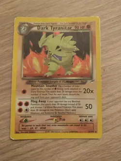 Dark Tyranitar 11/105 Neo Destiny Pokemon Card Holo Rare Vintage Wotc - Image 2