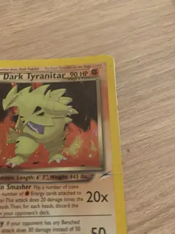 Dark Tyranitar 11/105 Neo Destiny Pokemon Card Holo Rare Vintage Wotc - Image 5