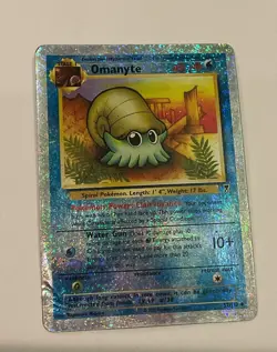 Pokemon TCG Omanyte Legendary Collection Reverse Holo Card 57/110 LP - Image 1
