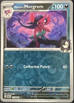 Marnie's Morgrem 135/182 Sv10: Destined Rivals Reverse Holo - Pokemon Card - Image 1