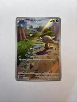 Paldean Wooper Illustration Rare NM Pokemon Card Phantasmal Flames 102/094 - Image 1