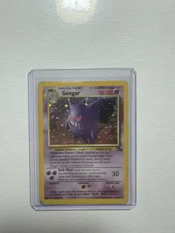 Gengar #5/62 Holo Rare Fossil Pokemon Card 1999 VintageEnglish Unlimited 05/62 - Image 1