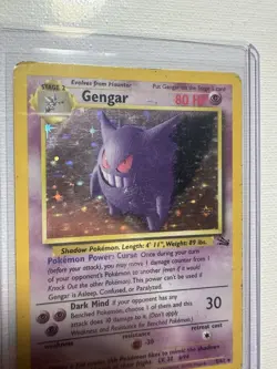 Gengar #5/62 Holo Rare Fossil Pokemon Card 1999 VintageEnglish Unlimited 05/62 - Image 3