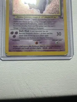 Gengar #5/62 Holo Rare Fossil Pokemon Card 1999 VintageEnglish Unlimited 05/62 - Image 4