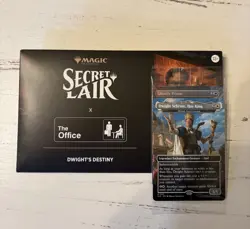 MTG Secret Lair Office Dwight's Destiny Card Set Ghostly Prison foil Bonus - Image 1