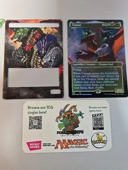 1x Tiamat ~~ Borderless - Foil NM-Mint With Alter Sleeve Included! - Image 3