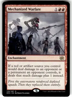 Mechanized Warfare Rare NM The Brothers' War MTG Magic The Gathering | - Image 1