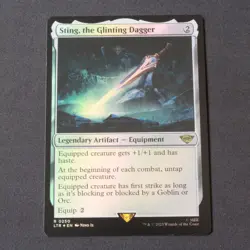 Sting, the Glinting Dagger FOIL 250 MTG Lord of the Rings (LTR) Rare NM - Image 1
