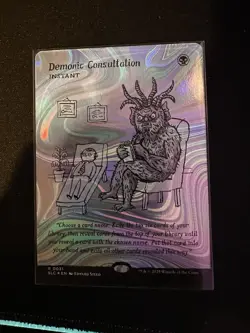 NM - Demonic Consultation (Halo Foil) SLC 0031 - MTG Encyclopedia of Magic - Image 1