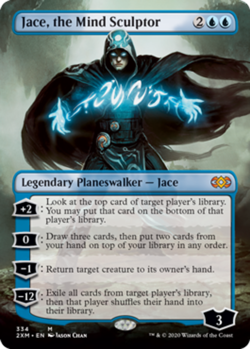 [1x] Jace, the Mind Sculptor - Foil - Borderless Near Mint, English Double Maste - Image 1