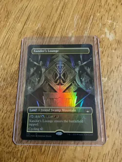 Xander's Lounge (Borderless) Streets of New Capenna Foil MTG LP Magic Land MINT - Image 1