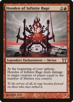 Honden of Infinite Rage NM/M Champions of Kamigawa Red Shrine Mtg Magic English - Image 1
