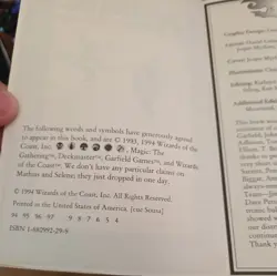 Magic The Gathering Pocket Players Guide Book 1994 WOTC Paperback MTG (S10) - Image 3