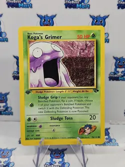 Pokemon - Koga’s Grimer 78/132 1st Edition - Gym Challenge - NM - Image 1