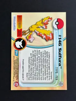 Pokemon - TV Animation - TOPPS - #146 Sulfura - Blue Logo - Occasion - FR - Image 2
