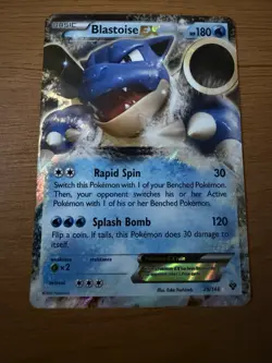 Blastoise EX ULTRA RARE 29/146 XY Base Set Pokemon CARD - Image 1