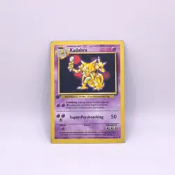 Pokemon TCG Kadabra Base Set German 32/102 1st Edition Unlimited Uncommon LP - Image 1