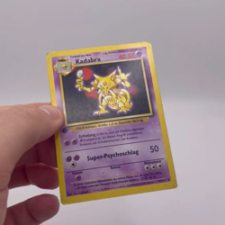 Pokemon TCG Kadabra Base Set German 32/102 1st Edition Unlimited Uncommon LP - Image 2