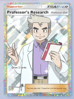 Eng - Professor's Research - Full Art - Professor Oak - Pokemon TCG Pocket PTCGP - Image 1