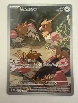 Pokemon TCG Spearow 151/132 Mega Evolutions Illustration Rare - Image 1