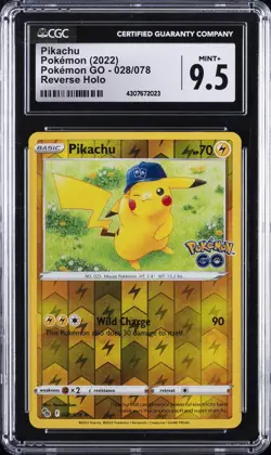 2022 POKEMON GO #027 PIKACHU CGC 9.5 - Image 1