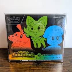 Paldea Evolved Pokemon Center Elite Trainer Box + Case Sealed ETB - Pokemon TCG - Image 1
