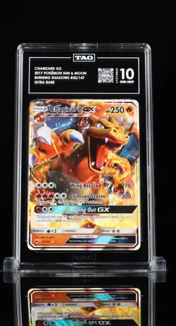 2017 Pokemon Sun & Moon Burning Shadows Charizard GX 20/147 TAG 10 Gem Mint - Image 1