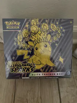 Pokemon TCG Scarlet & Violet SURGING SPARKS Elite Trainer Box FACTORY SEALED ETB - Image 1