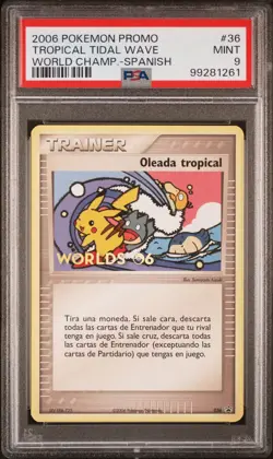 PSA 9 💎 Tropical Tidal Wave 2006 Pokemon Promo SPANISH World Championship #36 - Image 1