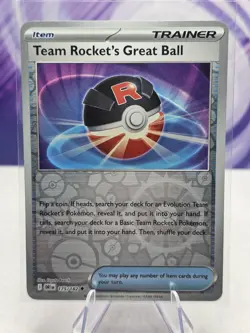 Team Rocket's Great Ball 175/182 Sv10: Destined Rivals Reverse Holo - Pokemon - Image 1