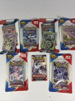 Pokemon Pack Lot 7 Packs Astral Radiance Paldea Evolved Paradox Rift - Image 1