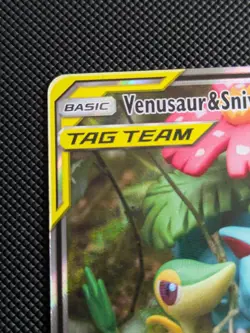 Pokemon - Venusaur & Snivy GX - SM Black Star Promo - Full Art - SM229 - NM-LP - Image 3
