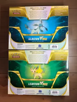 POKEMON GLACEON & LEAFEON V STAR Special Collection Box Brand New Sealed SET 2X - Image 2