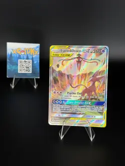 Espeon & Deoxys GX Tag Team SM240 Black Star Promo Sun & Moon LP Pokemon TCG - Image 3