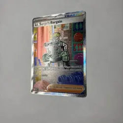Pokemon TCG Lt. Surge’s Bargain Trainer 185/132 Mega Evolution - Image 2