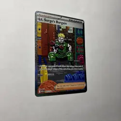 Pokemon TCG Lt. Surge’s Bargain Trainer 185/132 Mega Evolution - Image 3