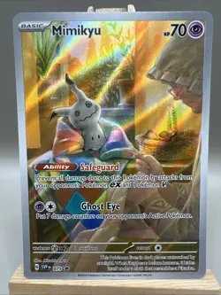 Pokemon Mimikyu SVP 075 Paldean Fates Full Art Black Star Promo - Image 1