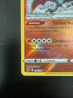 Pokemon TCG Radiant Charizard Crown Zenith Holo Card 020/159 Radiant Rare - Image 5