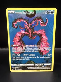 Pokemon Galarian Moltres SWSH284 Black Star Promo Pokemon Card A - Image 2
